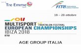 AGE GROUP ITALIA...25 ottobre, Cala Bassa (Sant Josep): Triathlon Cross 27 ottobre, Figueretas (Ibiza): Middle Distance Triathlon e Aquabike QUOTE ISCRIZIONE Duathlon Sprint 130€