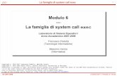 Modulo 6 --- La famiglia di system call exectwiki.di.uniroma1.it/pub/Lab_so_1/AL/DidatticaLSO10708/Exec_l06.pdf · Cosa NON viene ereditato da exec? • effective user ID e effective