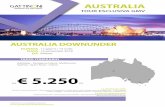 AUSTRALIA DOWNUNDERslider.gmdv.it/locandine/2018/03mar/GTE_Australia.pdf · 2018-03-29 · Questa mattina intera giornata alla Grande Barriera Corallina. Dal vostro albergo dirigetevi