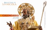 CALENDARIO 2018 - Basilica di San Nicola - calendario... · 2019-01-11 · C SALUTO DEL RETTORE P. CIRO CAPOTOSTO OP Cari fedeli e devoti tutti di S. Nicola, ecco il calendario 2018.