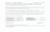 Copia di deliberazione del Consiglio Comunale PRETORIO ON-LINE... · 2011-12-15 · incontrada Salise - Santa Marina - per fornitura ricambi e riparazione degli automezzi Comunali;
