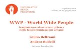 WWP - World Wide People - Winston Smithurna.winstonsmith.org/materiali/2012/atti/Beltrami... · Informatici Senza Frontiere Informatici Senza Frontiere (ISF) onlus nasce a fine 2005