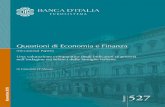 uestioni di Economia e Finanza - Banca D'Italia · 5 Le soglie di povertà sono fissate dall’Istat con riferimento alla combinazione di area geografica, dimensione del comune di