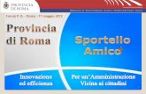 Forum P.A.- Roma - 17 maggio 2012 3portaleragioneria.provincia.roma.it/sites/default/... · L’art. 3 del Protocollo ha individuato tra le aree di collaborazione i servizi erogati
