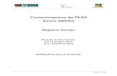 Contaminazione da PFAS - Azioni ARPAV - ARPA Veneto...La presente relazione ha lo scopo di sintetizzare le azioni messe in atto da ARPAV a seguito della segnalazione di contaminazione