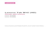 Lenovo Tab M10 (HD)€¦ · Lenovo Tab M10 (HD) Guida dell'utente Lenovo TB-X505F Lenovo TB-X505L Lenovo TB-X505X Tutte le informazioni contrassegnate dal simbolo * all'interno della