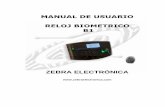 MANUAL DE USUARIO RELOJ BIOMETRICO B1zebraelectronica.com/Descargas/Manuales/Manuales/MANUAL REL… · Carrera 19 A No. 138-33 BOGOTA-COLOMBIA Tel.: (571) 633 3636 Fax. : (571) 633