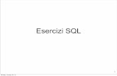 Esercizi SQL - Alfonso Fuggetta · 2012-01-23 · Esercizi SQL Monday, January 23, 12. 2 2) ... Le nazioni da cui parte e in cui arriva il volo AZ274 SELECT A1.Nazione, A2.Nazione
