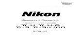 Microscopio Rovesciato Ti - bionovatec.com · Questo manuale è destinato agli utilizzatori del microscopio rovesciato Nikon ECLIPSE Ti-U, Ti-U/B, Ti-S e Ti-S/L100. Per un corretto