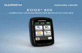 EDGE 800 - TRAMsoft · Manuale Utente dell'unità Edge 800 1 Introduzione Introduzione .ATTeNzIoNe Consultare sempre il proprio medico prima di iniziare o modificare un programma