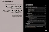 PIANOFORTE DA PALCO Sommario - Yamaha€¦ · file PDF nella pagina Web Yamaha Downloads. Manuale di istruzioni (documento cartaceo) Il Manuale di istruzioni descrive come configurare