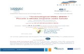 Organizzano l’Evento “Technological SMEs WEEK Piccole e ...16,40/17,00 Il Progetto Smart Health 2.0 education Puglia – Prof. Loreto Gesualdo WORKSHOP IN FASE NON ECM 17,00/17,40