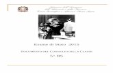 Esame di Stato 2015 · 2015-05-15 · 1 Liceo Scientifico e Classico Statale “Marie Curie” - Meda ESAME DI STATO Documento finale del Consiglio di Classe Quinta B Liceo Scientifico
