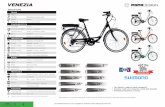 VENEZIA - i-Bike · 2020-04-27 · VENEZIA • Cavi elettrici a sgancio rapido waterproof • Funzione “walk” per il trasporto a piedi della bicicletta • Portapacchi posteriore