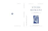 STUDI ROMANI - ... STUDI ROMANI RIVISTA TRIMESTRALE DELLâ€™ISTITUTO NAZIONALE DI STUDI ROMANI ONLUS