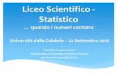 Prof. Pier Francesco Perri Dipartimento di Economia, Statistica e … · 2016-09-27 · LABORATORIO DI STATISTICA APPLICATA e CALCOLO DELLE PROBABILITA' 5 5 5 5 10 30 STATISTICA,
