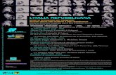 L’ITALIA REPUBBLICANAistcomsnicolo.edu.it/attachments/article/2674...L’ITALIA REPUBBLICANA Corso di formazione per insegnanti Incontri aperti agli studenti e alla cittadinanza