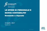 LE SPESE DI PERSONALE E...2017/04/12  · Quesiti sulle spese di personale alla luce delle regole di finanza pubblica Saldo di finanza pubblica relativo all’esercizio finanziario
