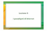 Lezione 5 I paradigmi di Internet - midossi.gov.it€¦ · web • le chat • il download di contenuti dalla rete • il collegamento ad un computer da remoto • la condivisione