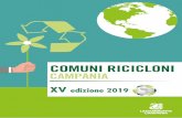 HGL]LRQH€¦ · 4 Comuni Ricicloni Campania 2019 I rifiuti urbani indifferenziati invece, sono 1.232.087 tonnellate pari al 47,3% del totale con una produzione pro-capite di indifferenziato