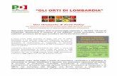 Uno strumento di Food Policy - PD Regione Lombardia...Approvata martedì 23 giugno 2015 la nuova legge regionale n. 18/2015 “Gli orti di Lombardia. Disposizioni in materia di orti
