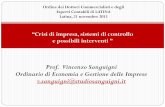 Prof. Vincenzo Sanguigni Ordinario di Economia e Gestione ...€¦ · LIMITI TECNICI Piano di risanamento Strumento di tipo“economico-aziendale” con il quale si deve evidenziare