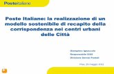 Poste Italiane: la realizzazione di un modello sostenibile ...greencityenergy.it/ATTI GCE 2011/Giampiero_Ignaccolo.pdf · recapito postale attraverso l’utilizzo di quadricicli elettrici