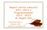 Report servizi educativi 2011--2012 e 2012 e ...•22 ottobre 2011 Biodiversamente Festival dell’Ecoscienza promosso da WWF e Associazione Nazionale Musei Scientifici Visita animata