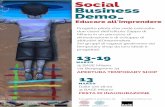 Social Business Demomakeacube.com/wp-content/uploads/2017/03/Flyer-edu.pdf · alto valore ambientale, sociale e culturale) e Avanzi - Sostenibilità per Azioni (società indipendente