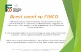 Brevi cenni su FINCO€¦ · Brevi cenni su FINCO FINCO Federazione Industrie Prodotti Impianti Servizi ed Opere Specialistiche per le Costruzioni e la Manutenzione - raggruppa 39