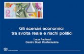 Gli scenari economici tra svolta reale e rischi politici · In primavera PIL e produzione in accelerazione (Italia, variazioni %, da trimestrali destagionalizza, prezzi costan&) *