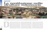 PROGETTAZIONE La ventilazione nelle strutture veterinarie€¦ · veterinaria e ospedale veterinario – la funzionalità, con la generica afferma - zione che «… nella sala d’attesa