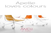 Midj - Apelle loves colours · 2019-10-01 · Apelle Jump è uno sgabello divertente, ideale per creare aree funzionali e di tendenza. Stools are a stylish solution to furnish informal