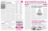 RESISTENZA - Partito dei CARC · RESISTENZA Organo del Partito dei Comitati di Appoggio alla Resistenza - per il Comunismo (CARC) - Anno 26 - / carc@riseup.net Resistenza - Anno 26