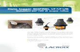 Data logger SOFREL LT/LT-US · Data logger SOFREL LT/LT-US Soluzioni per reti di acque reflue Diagnostica Dimensioni - H 261 x L 155 x P 176 mm Peso - 1,1 kg Tenuta stagna - IP68: