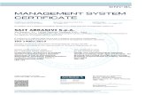 MANAGEMENT SYSTEM CERTIFICATE - Sait Abr · Certificato no.:/Certificate No.: 116971-2012-AE-ITA-ACCREDIA Luogo e Data:/Place and date: Vimercate (MB), 27 aprile 2018 La validità