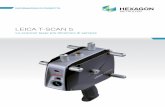 LEICA T-SCAN 5€¦ · Leica T-Scan 5. La maggiore frequenza di scansione consente un riconoscimento ottimale degli elementi da misurare e una scansione molto più veloce e di altissima
