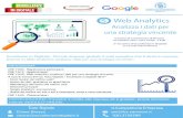 5 Web Analytics imprese/PROGRAMMA_10_OT… · ORE 10:30-Web analytics: ... - Metodologia dell’analisi del traffico web - Strumenti principali - Google Analytics: una overview -