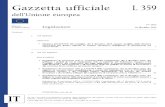 Unioncamere Toscana - Home - Gazzetta uff iciale L 359 · 2015-01-08 · aggressiva. Il Consiglio europeo ha altresì accolto con favore gli sforzi compiuti in sede di G20, G8 e OCSE