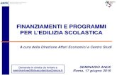 PER L’EDILIZIA SCOLASTICA - Ance Messina · MIUR per la presentazione di un piano di ... - Programma INAIL 2014-2016 300,0 300,0 INAIL DL 69/2013- Art.18 - Programma interventi