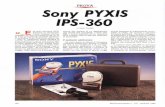 PROVA Sony PYXIS IPS-360 · telliti GPS come si può leggere nel ri-quadro, dal ricevitore GPS vero e pro-prio. In sintesi il Sony IPS-360 si compone di un ricevitore in Banda L un