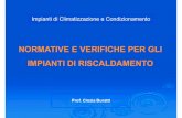 NORMATIVE E VERIFICHE PER GLI IMPIANTI DI … · 2017-07-17 · In Italia, fino al 1991, il contenimento dei consumi energetici negli edifici è stato regolamentato dalla legge n.