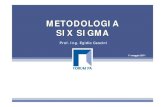 METODOLOGIA SIX SIGMA - FPA · 1. Il Six Sigma procede con metodo DMAIC cioè a fronte di un obiettivo rigorosamente quantitativo, misurabile e circoscritto 2. Nel Six Sigma è bandita