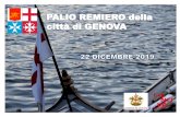 Palio Remiero della cittأ  di - Comune di Genova Palio Remiero della cittأ  di Genova edizione 2019