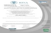 CERTIFICATO N. EMS-3788/S CERTIFICATE No. SOCIETÀ REALE ... Documents... · The validity of this certificate is dependent on an annual / six monthly audit and on a complete review,