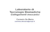 Laboratorio di Tecnologie Biomediche - unipi.it · 2019-03-25 · tang, that holds the part in place. • Snaps intended for limited use will have a rounded tang to allow the snap