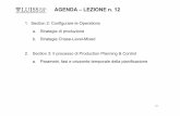 AGENDA – LEZIONE n. 12docenti.luiss.it/nenni/files/2011/02/Lezione-121.pdf · 2014-10-02 · AGENDA – LEZIONE n. 12 83 1. Section 2: Configurare le Operations a. Strategie di