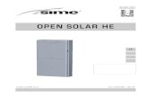 OPEN SOLAR HE · 2017-11-25 · 4 1.1 INTRODUZIONE OPEN SOLAR HEè un sistema ad incasso per il riscaldamento ambiente e la produzione di acqua calda sanitaria ad integrazione solare.