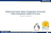 Stato dell'arte della Computer Forensic internazionale ...erlug.linux.it/linuxday/2011/contrib/2011_Fratepietro.pdf · Alcune sistemi live cd Linux che raccolgono software per la