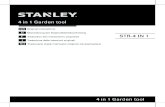 4 in 1 Garden tool - Stanley Products · 5 2. Device Universal brush cutter-grass trimmer -pruner-hedge trimmer combination device for perfect care of garden and garden maintenance.